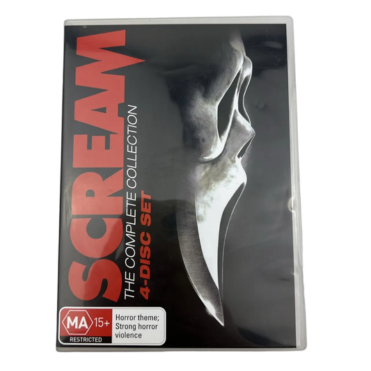Scream Complete Collection 1–4 DVD Quadrilogy Region 4 Horror DVD Set