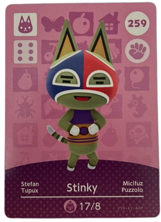 Stinky 259 Animal Crossing Amiibo Card Series 3 English