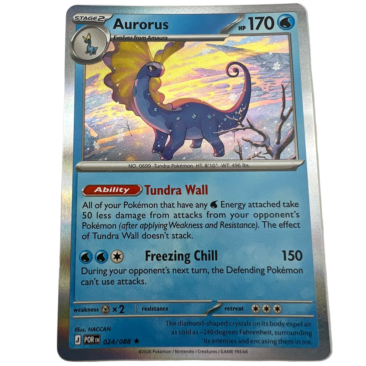 Aurorus #24 Perfect Order [Holo]