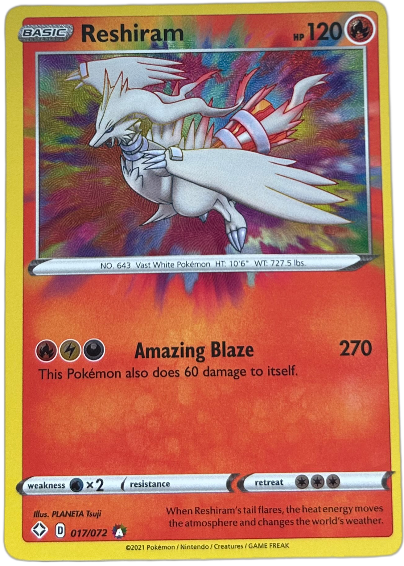 Reshiram #17 Shining Fates