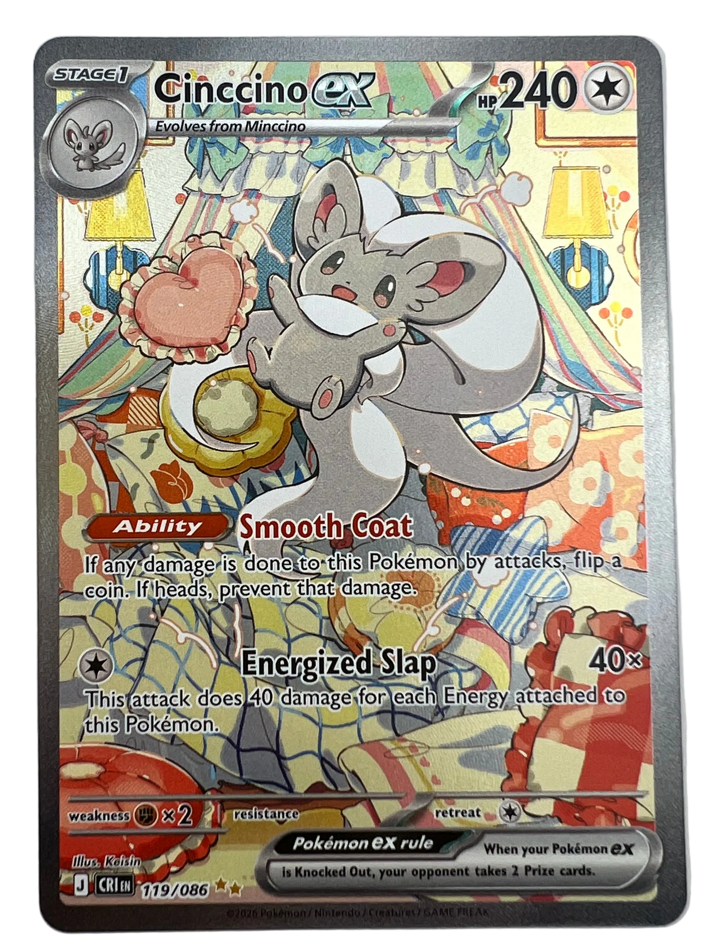 Cinccino Ex #119 Pokemon Chaos Rising