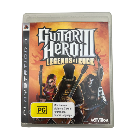 PS3 Guitar Hero III Legends of Rock PlayStation 3 Game With Manual