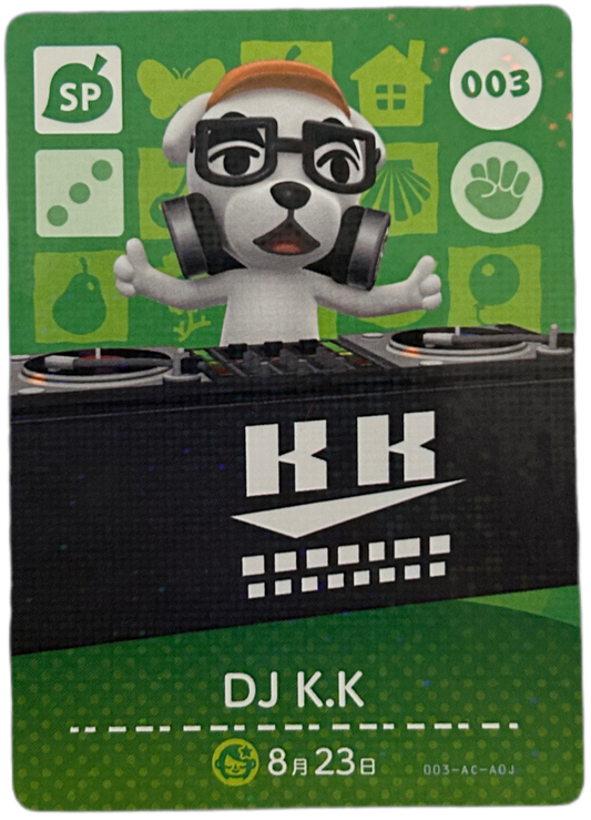 DJ KK 003 Animal Crossing Amiibo Card Series 1