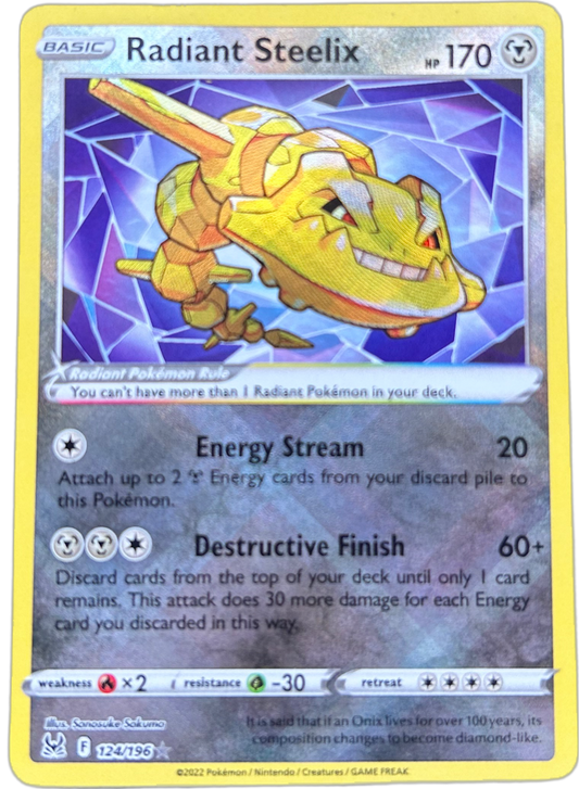 Radiant Steelix #124 Lost Origin.