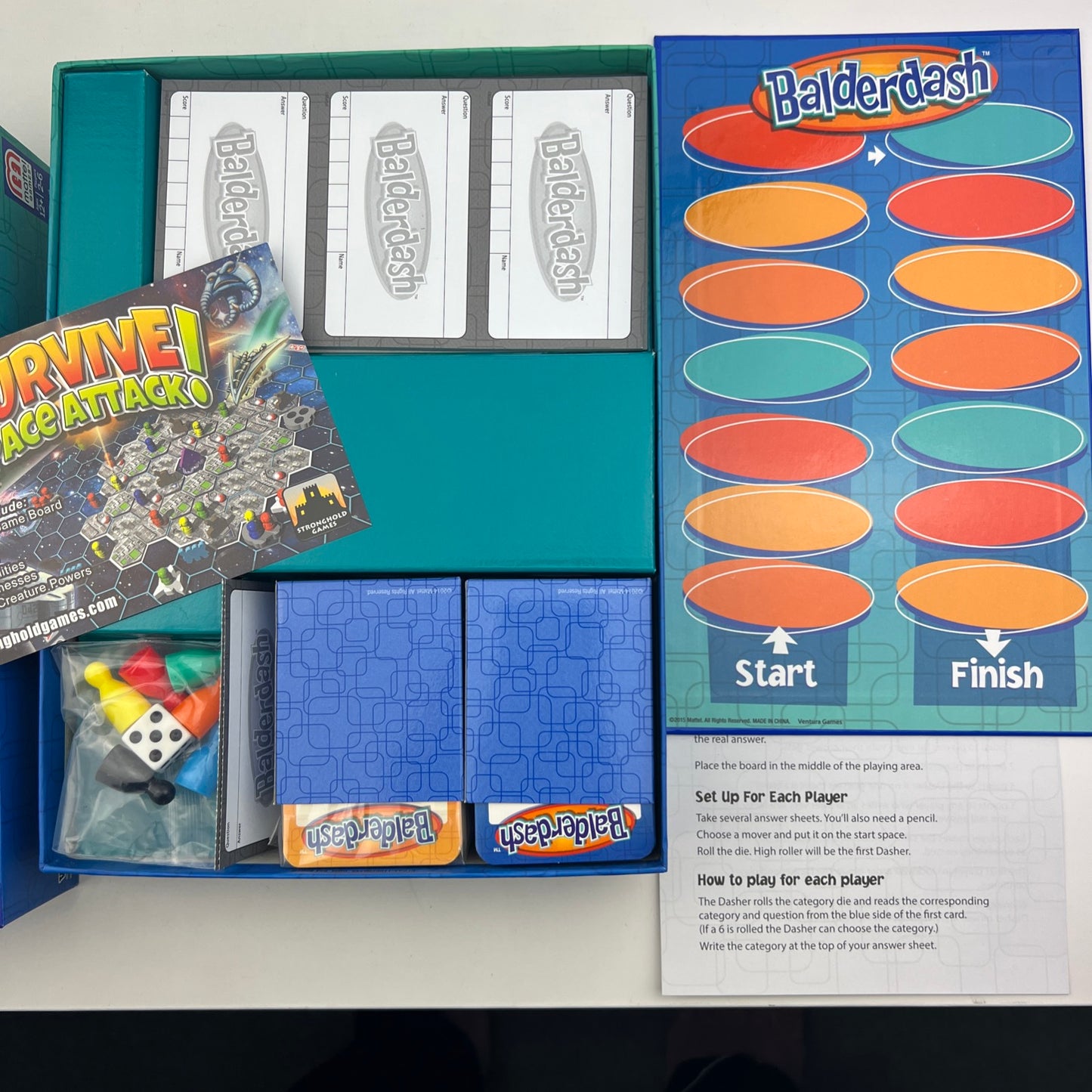 Balderdash The Hilarious Bluffing Game 2015 Mattel Ventura Games Board Game