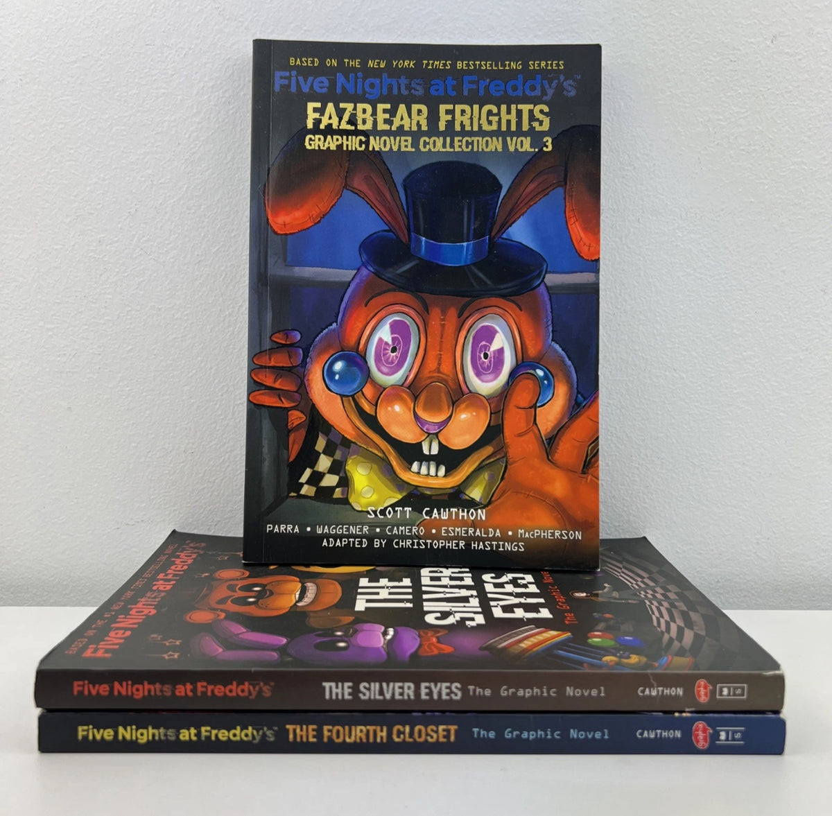 Five Nights at Freddy’s 3 Book Bundle Graphic Novels Silver Eyes