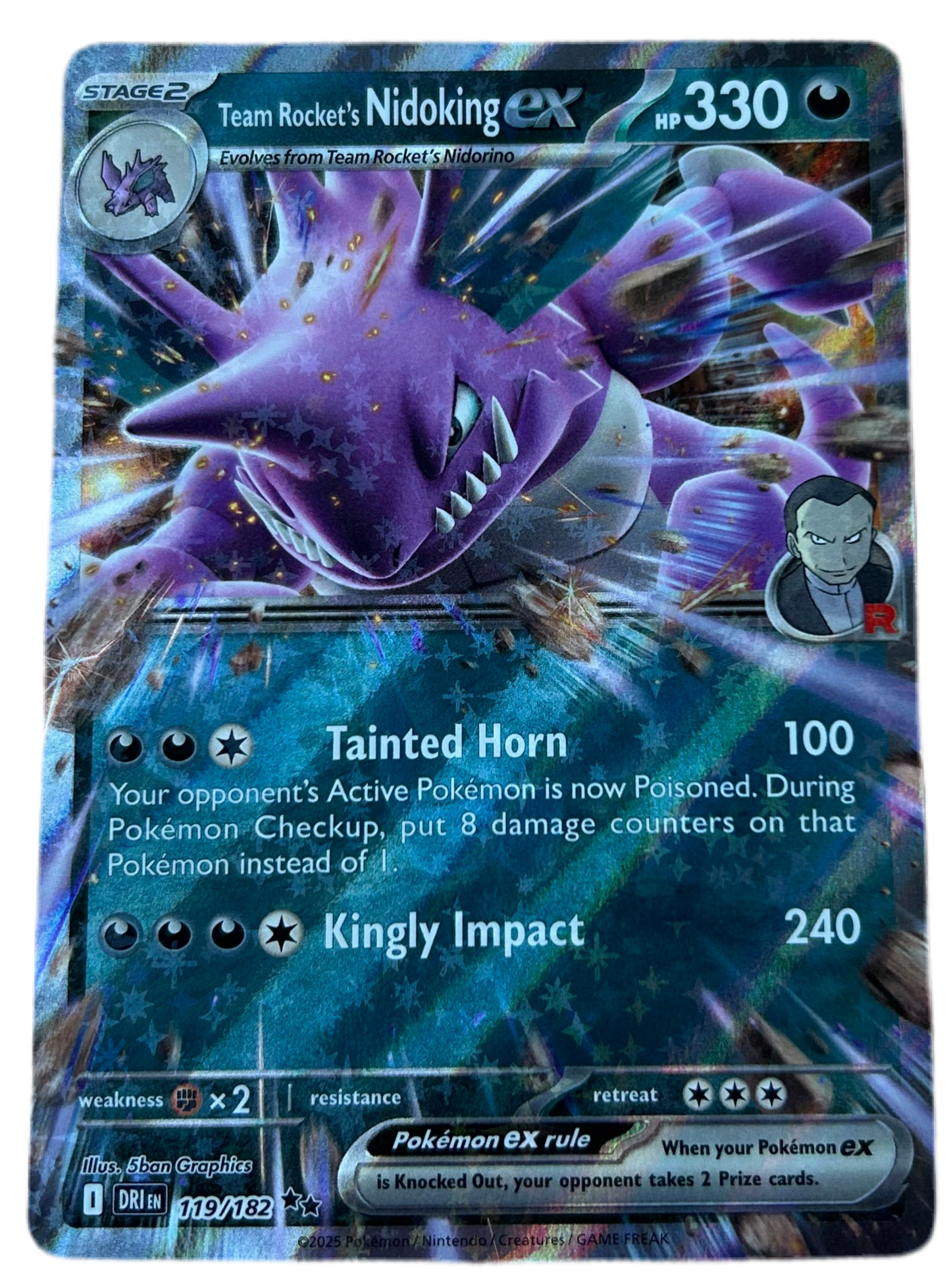 Team Rocket's Nidoking Ex #119 Destined Rivals