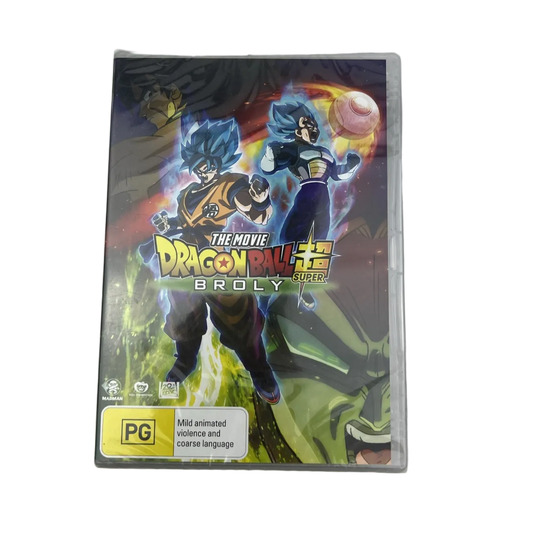 Dragon Ball Super Broly Movie DVD Region 4 Brand New & Sealed
