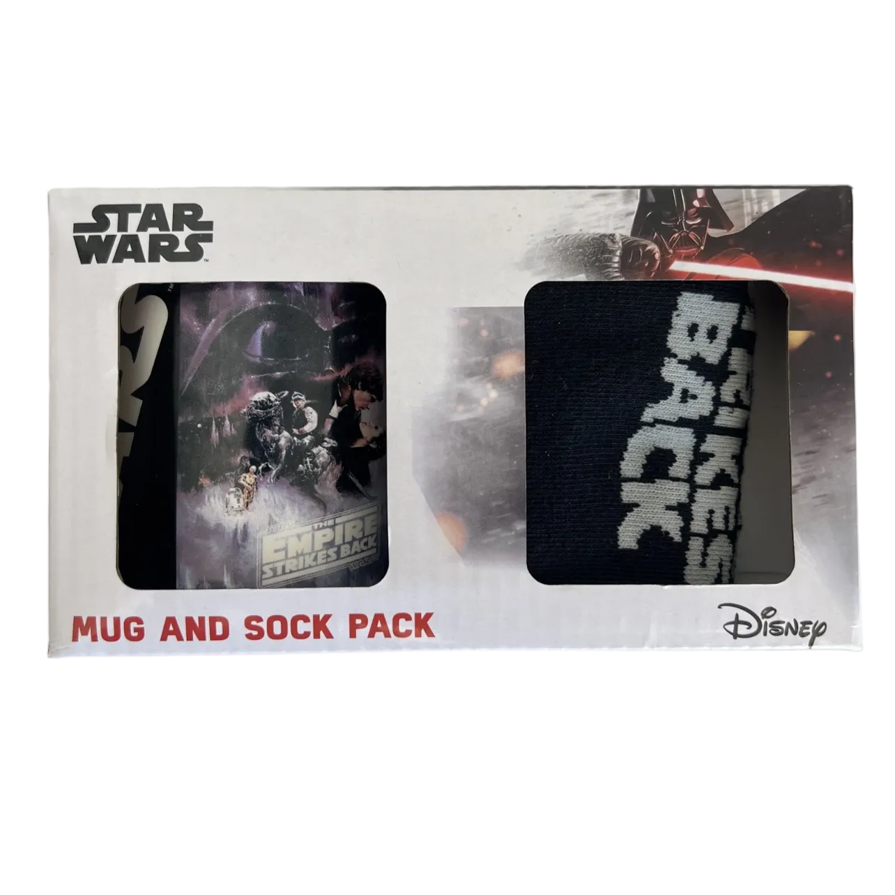 Disney Star Wars Mug & Sock Pack Empire Strikes Back Gift Box Set | Brand New