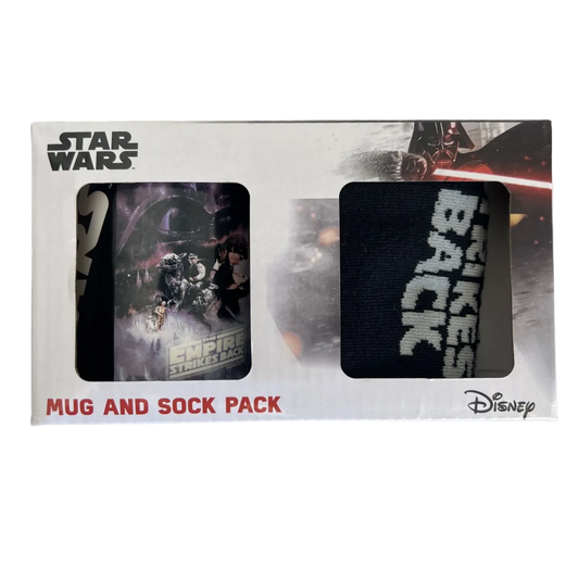 Disney Star Wars Mug & Sock Pack Empire Strikes Back Gift Box Set | Brand New