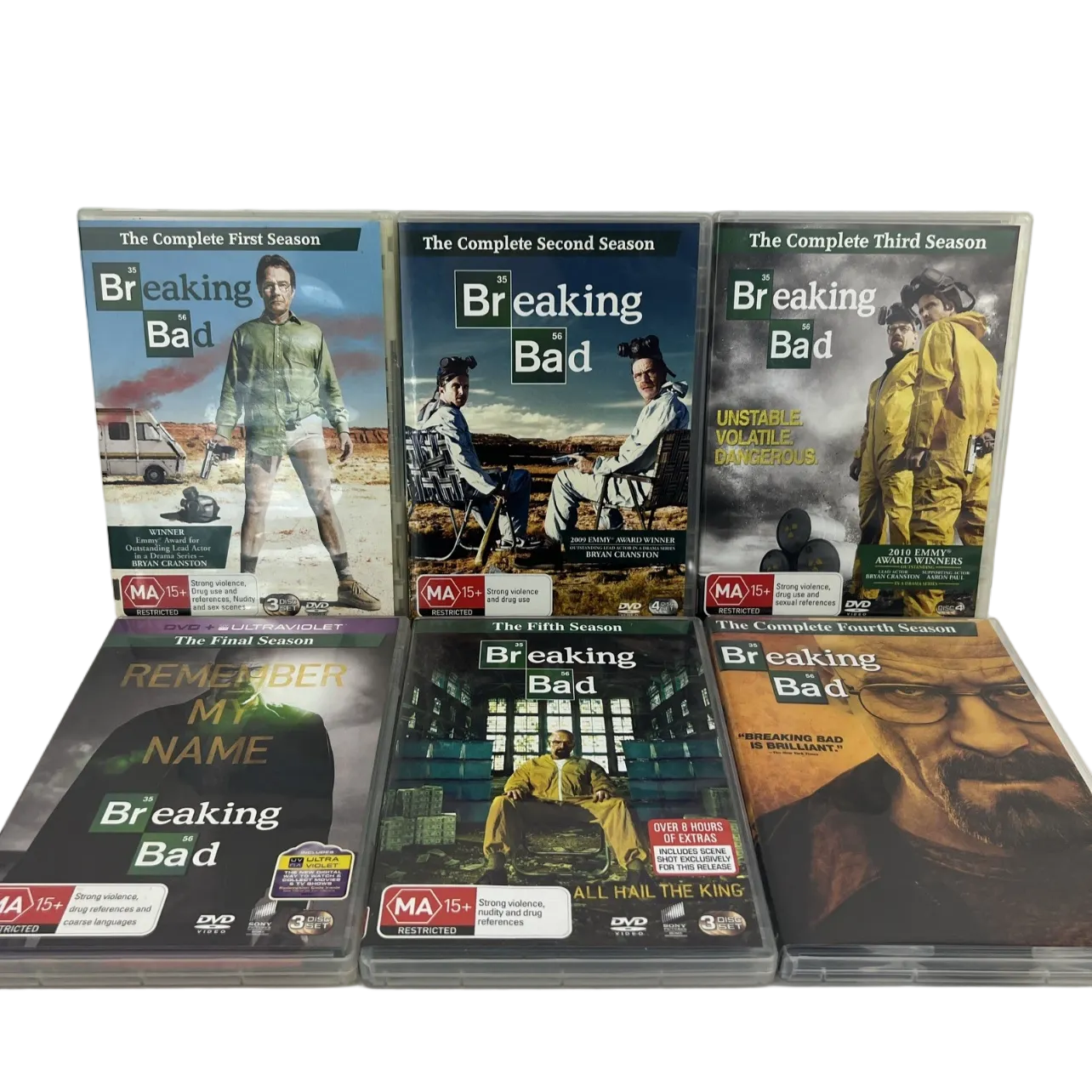 Breaking Bad Seasons 1–6 DVD Complete Series Collection (2008) Region 4 PAL
