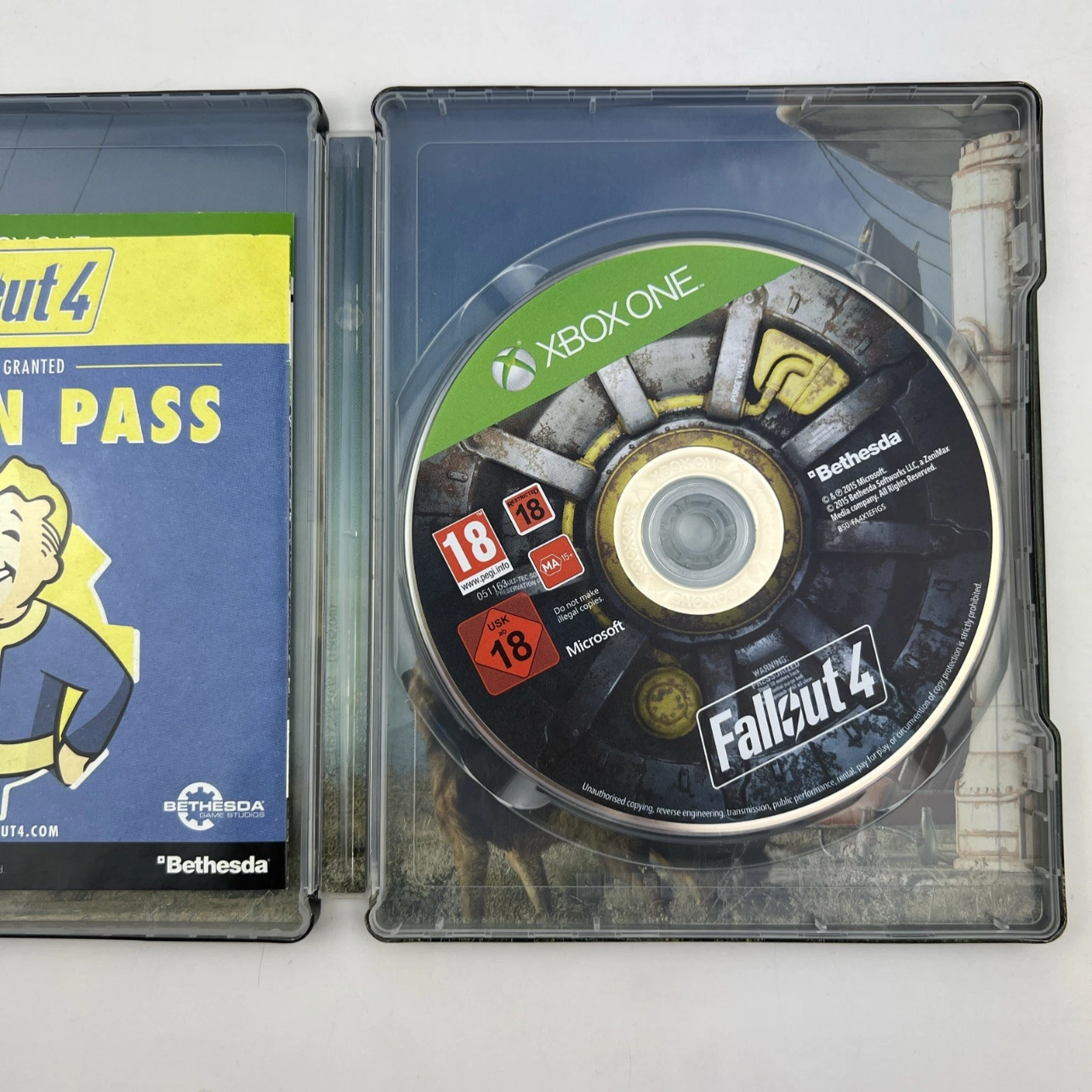Fallout 4 Xbox One Game Steelbook Metal Case 18+