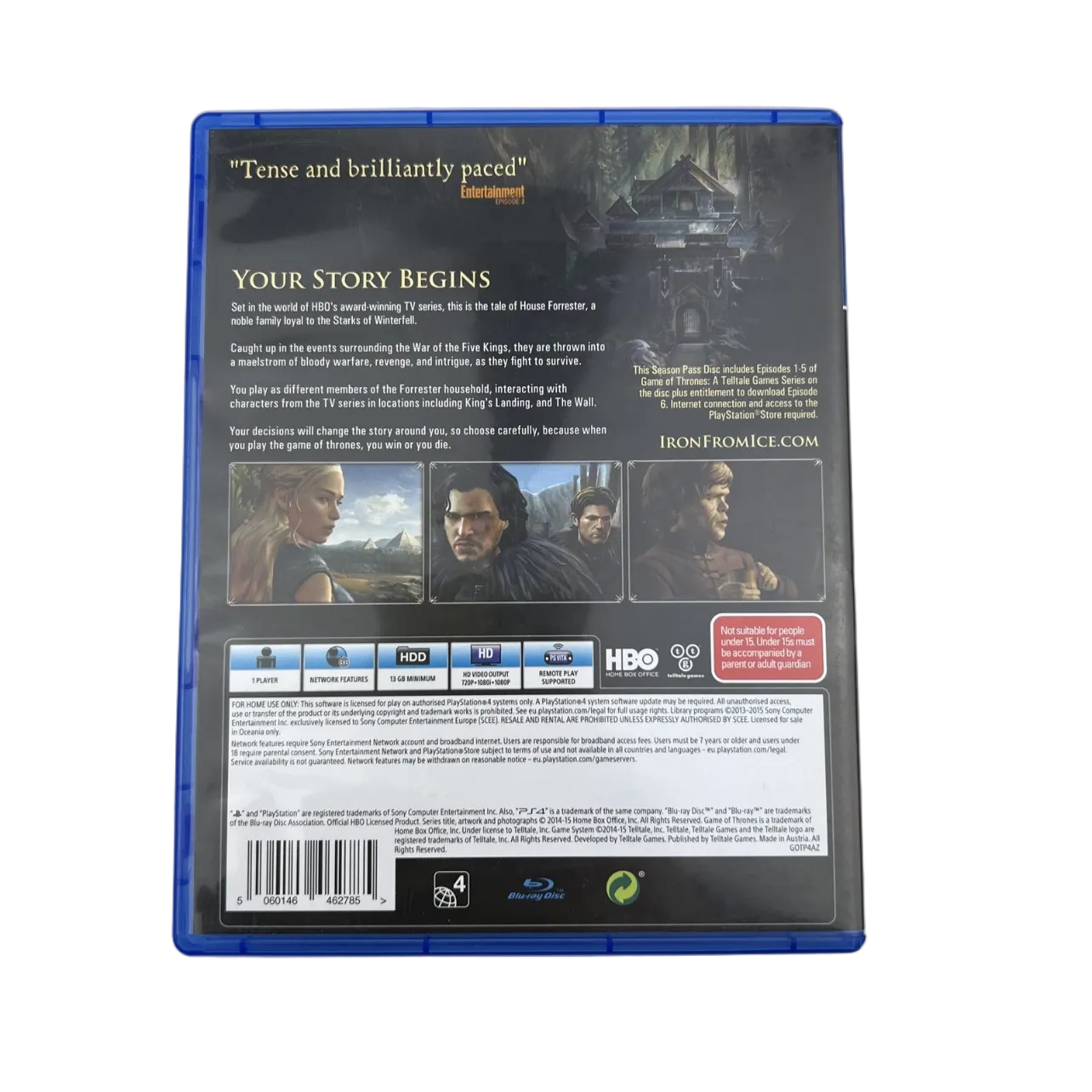 Game of Thrones: The Telltale Series PS4 Game