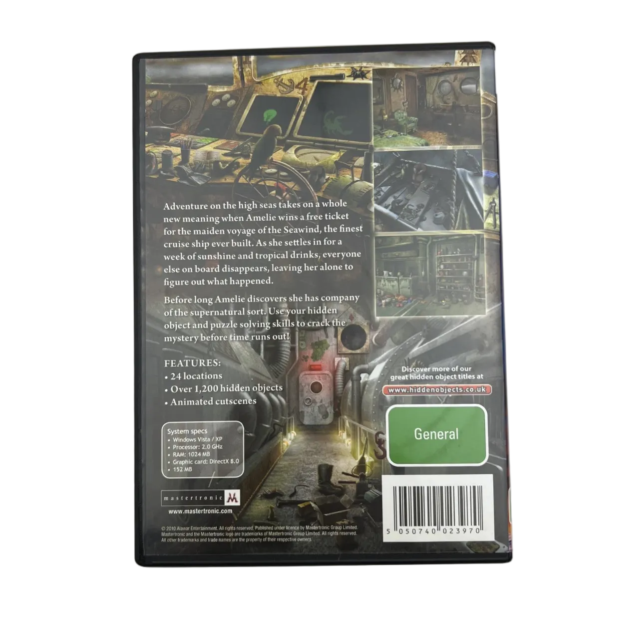 Mystery Cruise PC CD-ROM Game 2010 Hidden Object Adventure Game