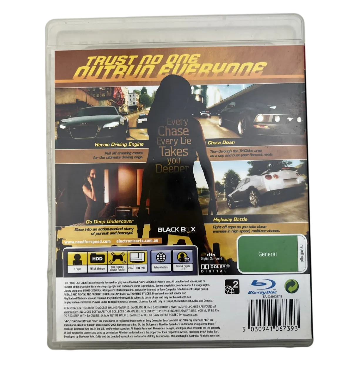 Need for Speed Undercover PS3 Game Region 2 PAL Racing
