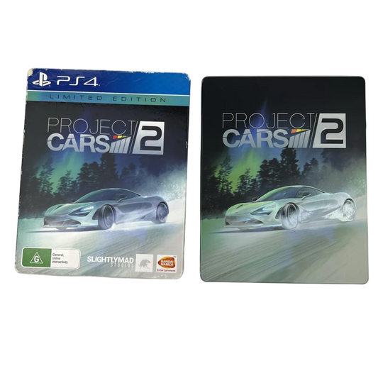 Project CARS 2 Steelbook PS4 PlayStation 4 2017 Racing Game PAL