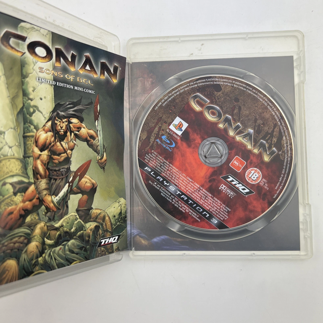 Conan PS3 Game Region 4 PAL Action Adventure Hack & Slash Complete (Preowned)