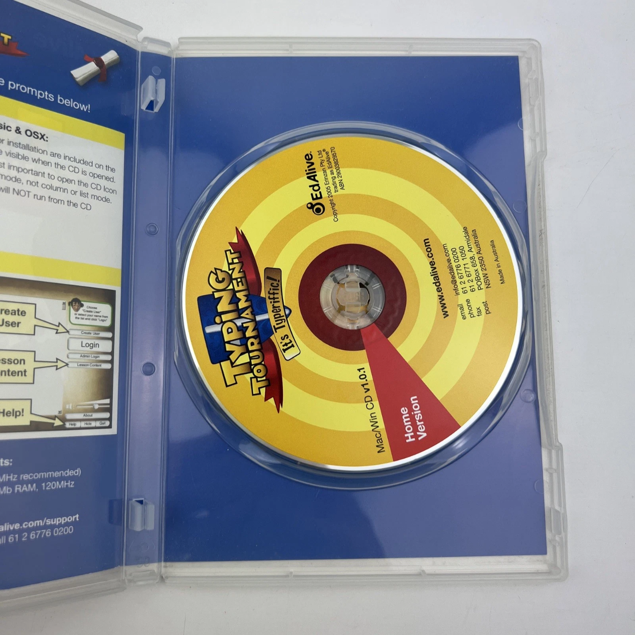 Typing Tournament PC CD-ROM EdAlive Rare Educational Game
