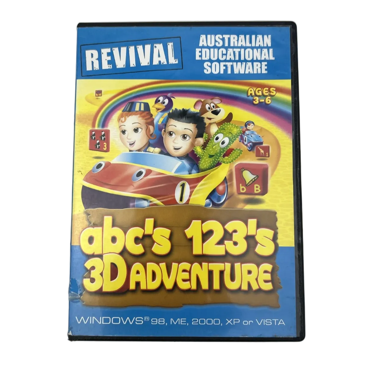 ABC’s 123’s 3D Adventure PC Game Educational Kids CD-ROM