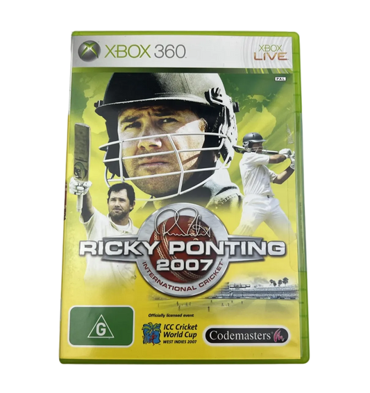 Ricky Ponting Cricket 2007 Xbox 360 Game PAL Sports Cricket