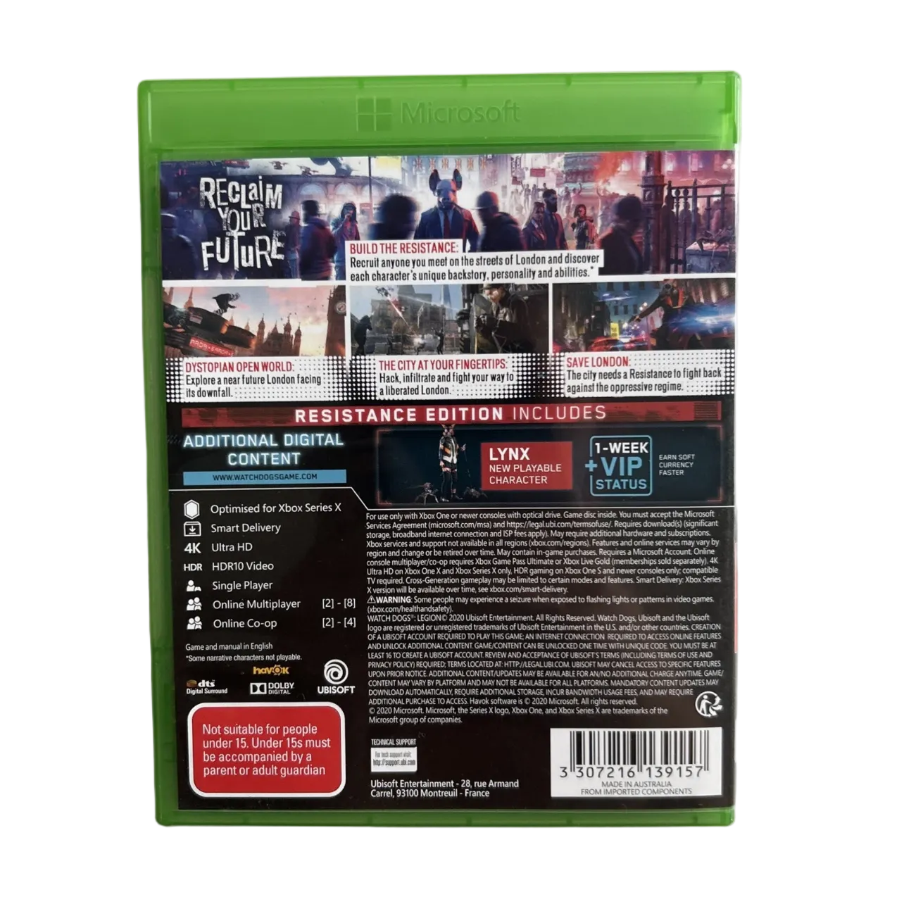 Watch Dogs: Legion - Resistance Edition - Xbox One Game