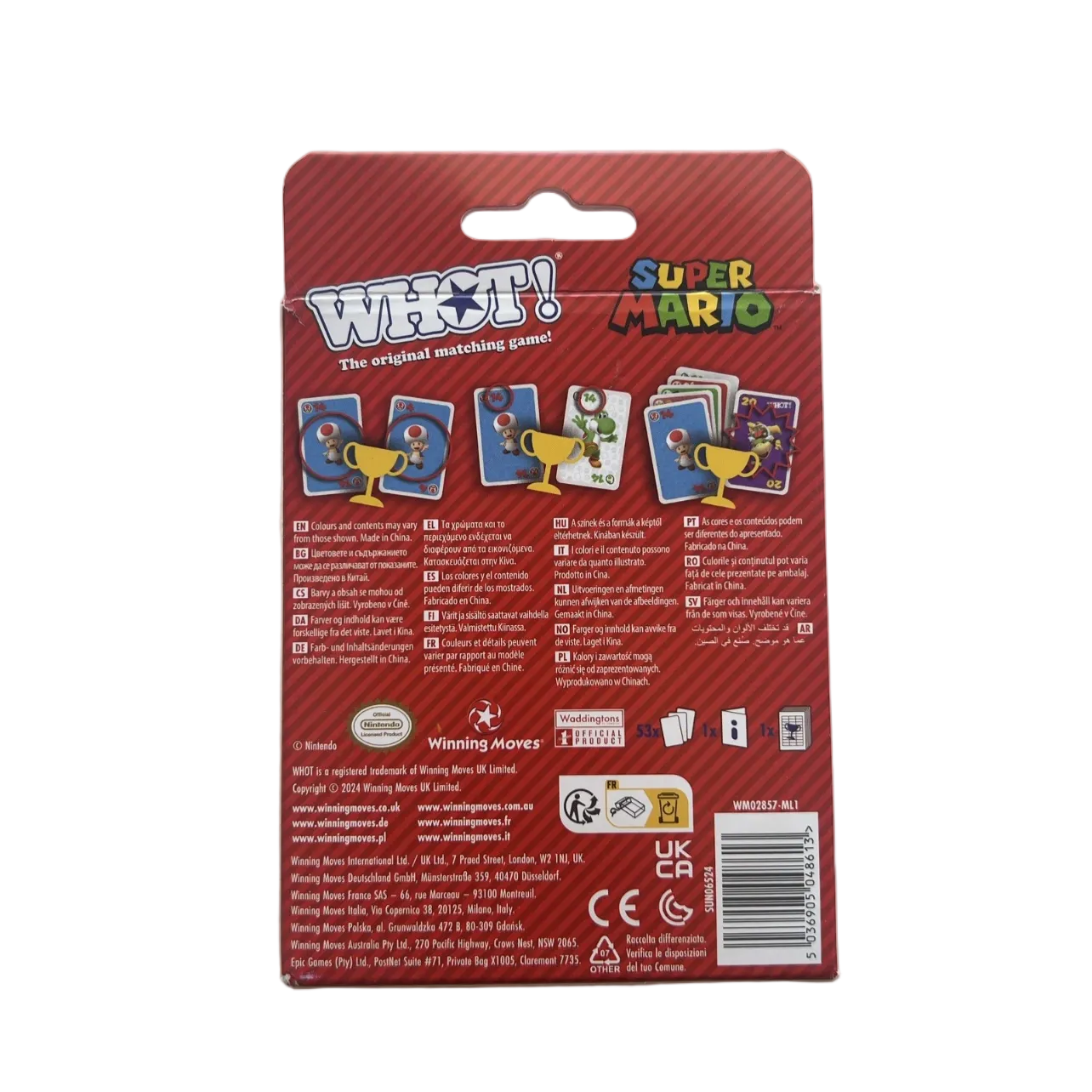 Super Mario WHOT! The Original Matching Card Game – Official Nintendo Licensed