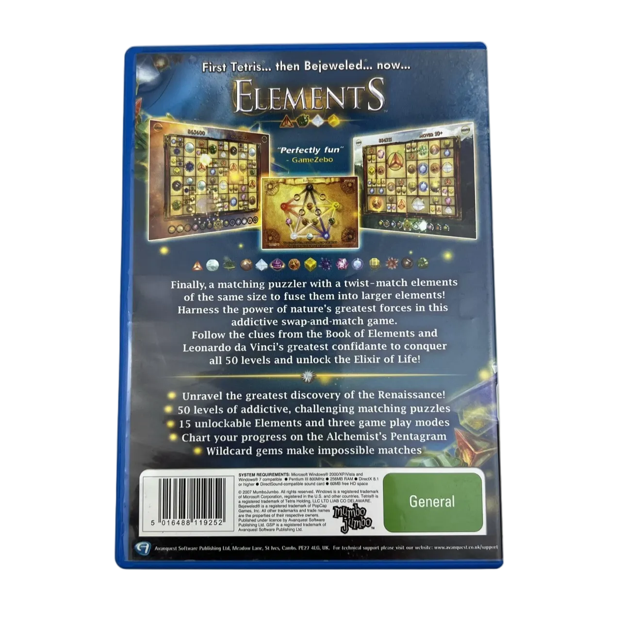 Elements PC CD-ROM Game Windows Click & Play Mumbo Jumbo 2007