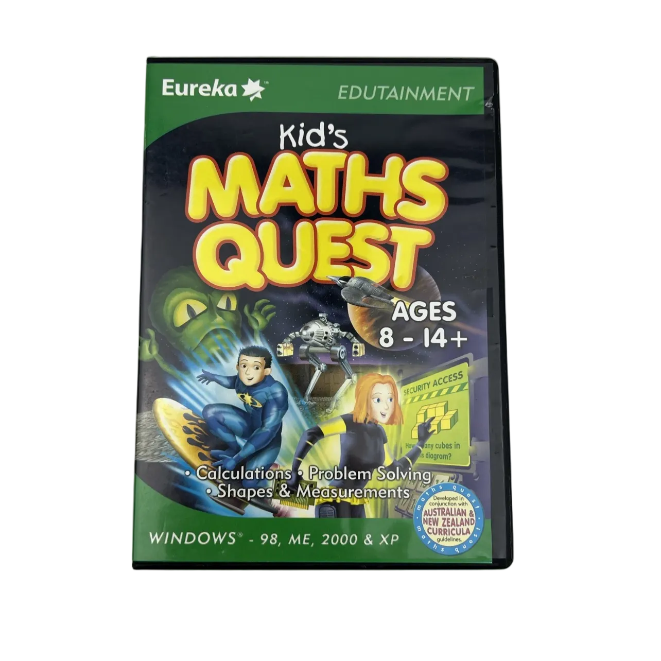 Kids Math Quest CD-ROM Age 8–14 Educational Windows Learning Game