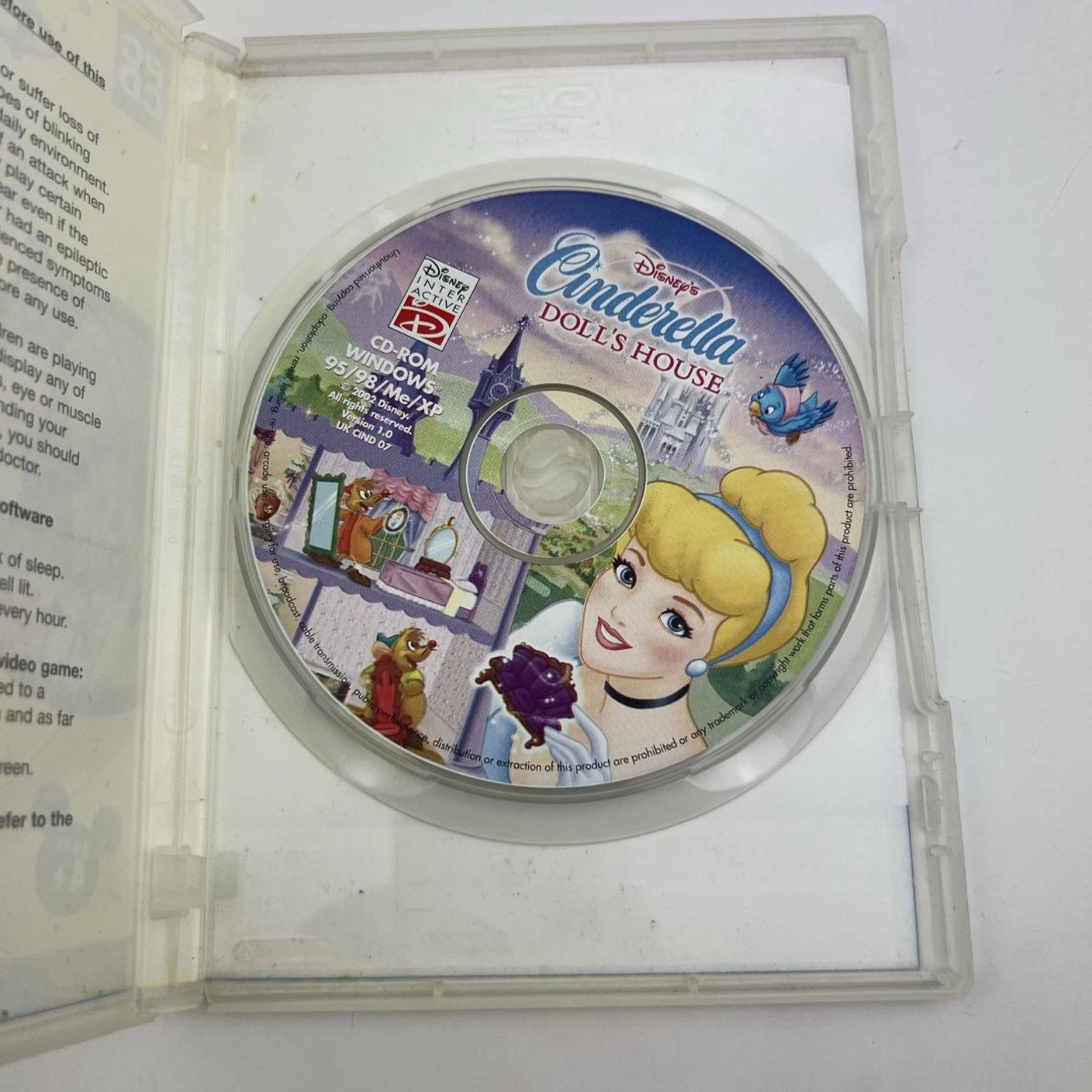 Disney Cinderella Dollhouse PC CD-ROM 2003 Windows Mac Interactive Game