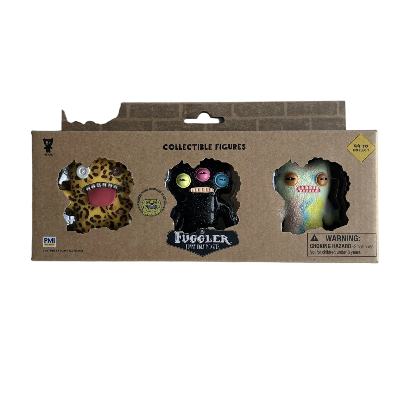 Fuggler Vinyl Figure 3 Pack – Rare Annoyed Alien Galactic Glitter – Brand New