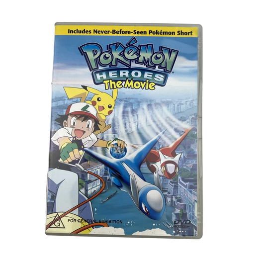Pokémon Heroes The Movie DVD 2002 Region 4 PAL Kids Feature Film